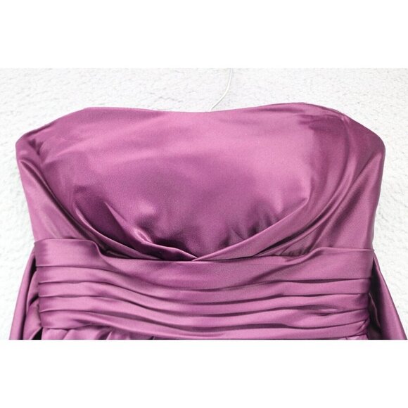 Bill Levkoff Purple Strapless Evening Dress-Size 4-Event-Pockets - Picture 5 of 14